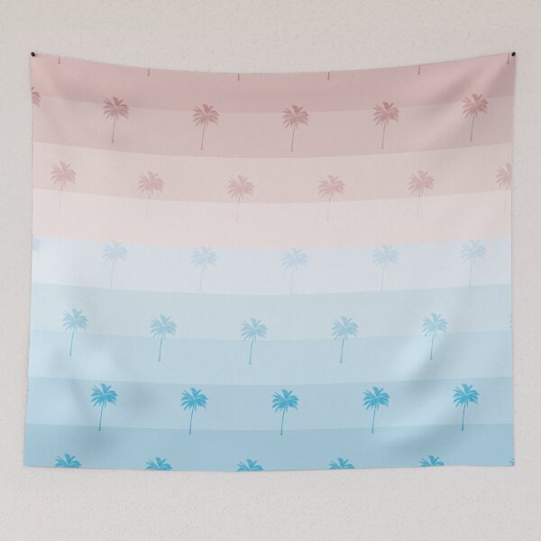 Item preview, Retro palm trees beach and sunset  designed and sold by baligaia.