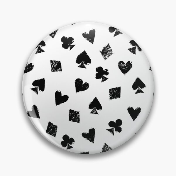 Item preview, Black and white playing cards suits symbols designed and sold by natalyon.