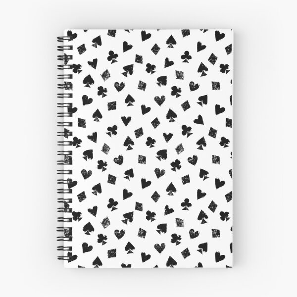Item preview, Black and white playing cards suits symbols designed and sold by natalyon.