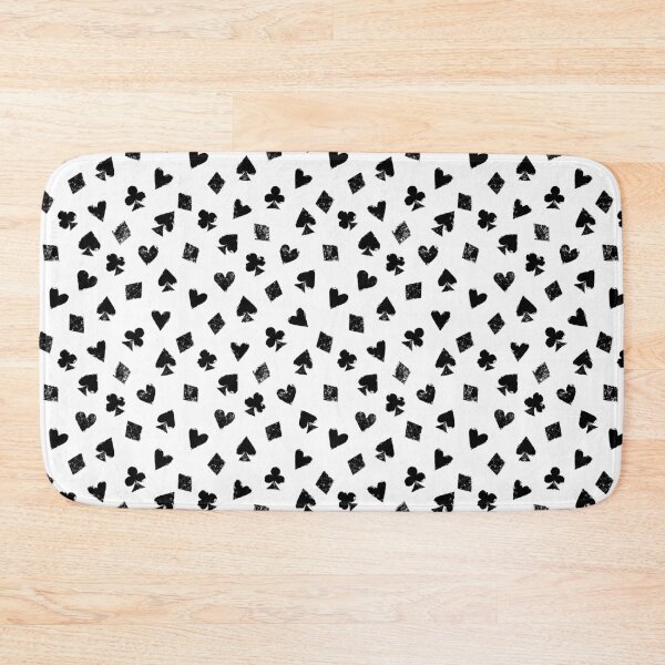 Item preview, Black and white playing cards suits symbols designed and sold by natalyon.