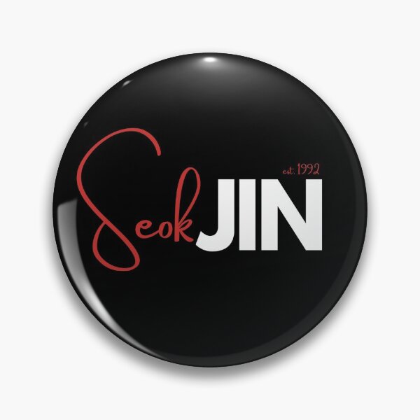 Item preview, BTS Jin Kim Seokjin  Bias Design White/Red designed and sold by haikustore.