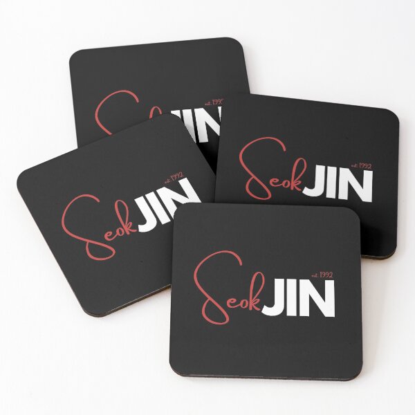 Item preview, BTS Jin Kim Seokjin  Bias Design White/Red designed and sold by haikustore.