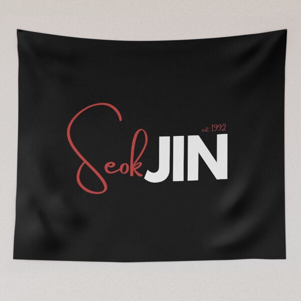 Item preview, BTS Jin Kim Seokjin  Bias Design White/Red designed and sold by haikustore.