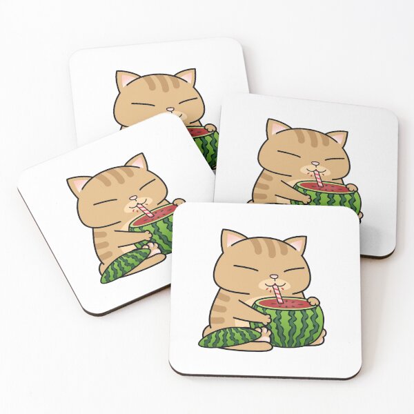 Item preview, Chubby Cat Watermelon designed and sold by Takeda-art.