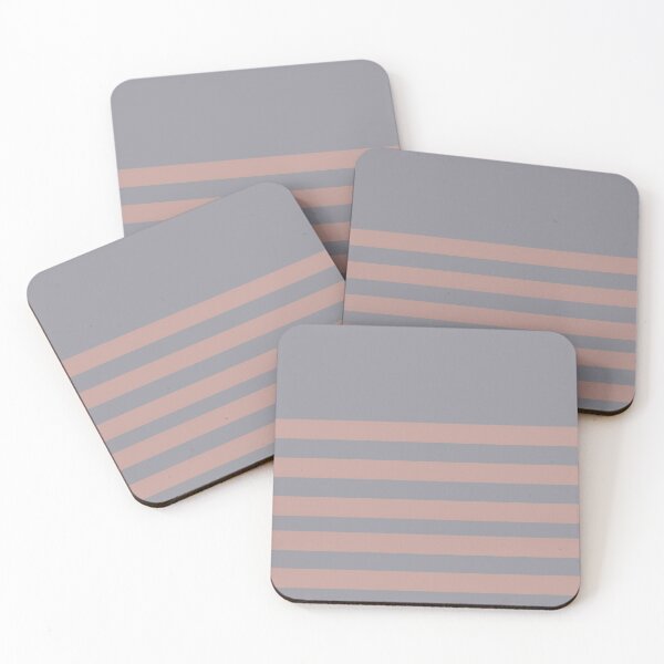 Item preview, Pantone sleet Rose Tan striped designed and sold by Anteia.
