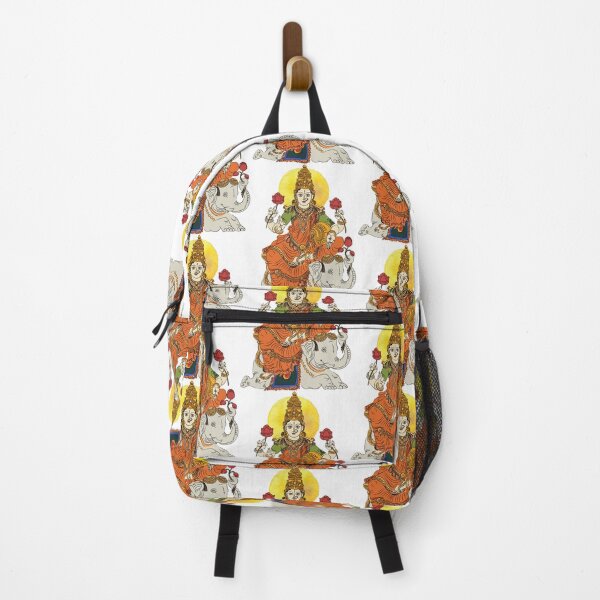 Item preview, The Hindu goddess of wealth Lakshmi Seated on White Elephant poster | The Hindu goddess of wealth Lakshmi Seated on White Elephant painting designed and sold by KARTICK DUTTA.
