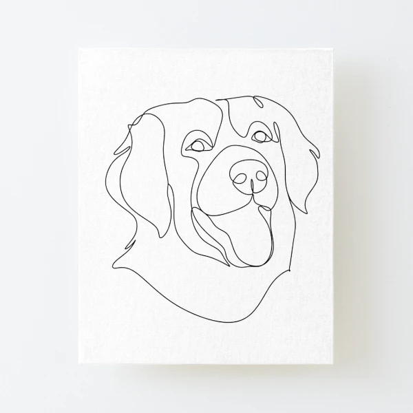 Golden Retriever Puppies Dot Line Spiral Coloring Book For Adults