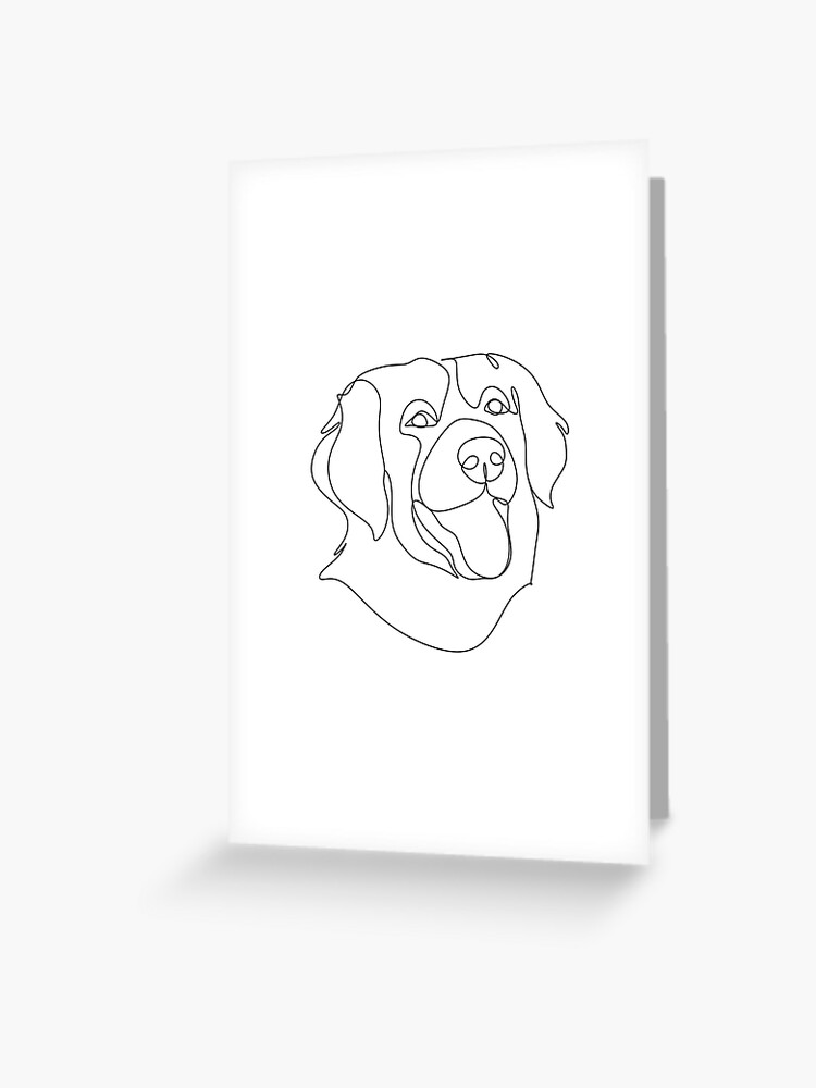 Golden Retriever, Dog line art. Dog portrait. Dogs line drawings