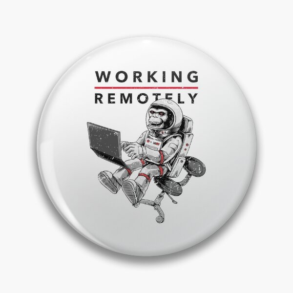 Item preview, Chimp Working Remotely designed and sold by NebulaDesigns86.