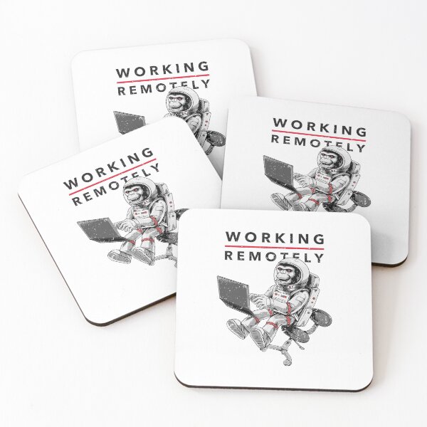 Item preview, Chimp Working Remotely designed and sold by NebulaDesigns86.