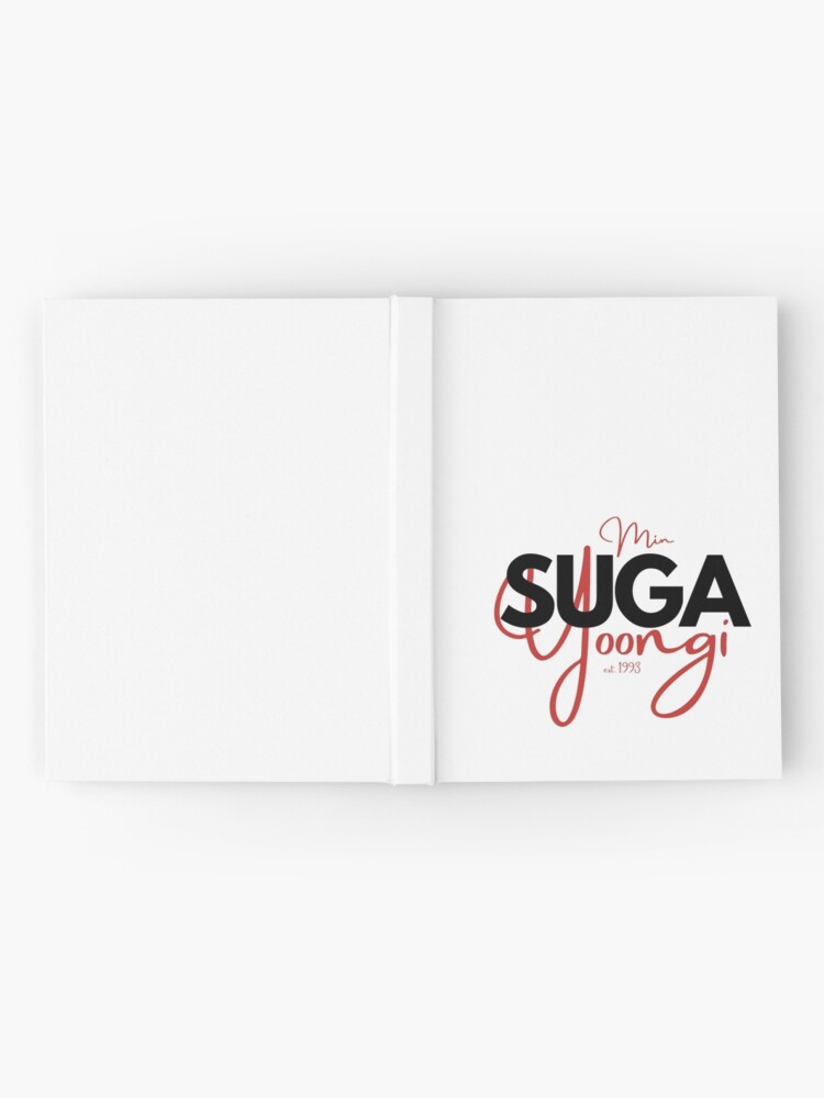 BTS SUGA Min Yoongi Bias Design Black/Red | Hardcover Journal