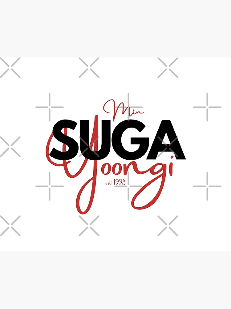 BTS SUGA Min Yoongi Bias Design Black/Red