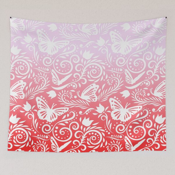 Item preview, Butterfly and Flower - Flamingo On Fire RS designed and sold by CreativityRoams.