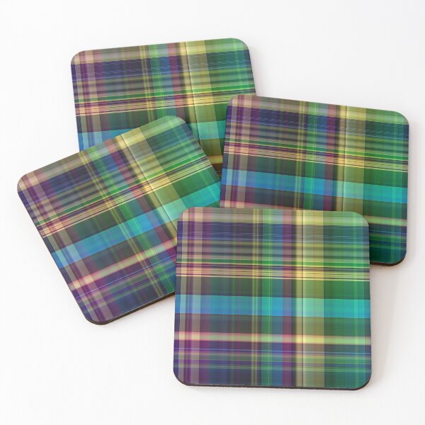 Artikelvorschau, Multicolored Rainbow Madras Plaid Stripes entworfen und verkauft von RootSquare.
