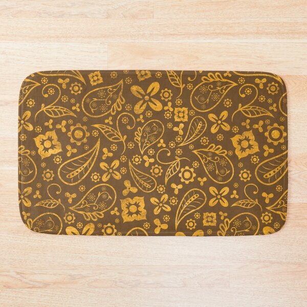 Item preview, Indonesian batik ethnic pattern design green gold designed and sold by baligaia.