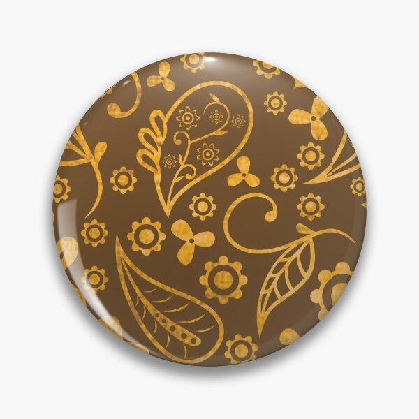 Item preview, Indonesian batik ethnic pattern design green gold designed and sold by baligaia.