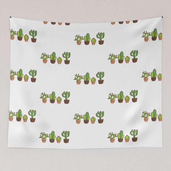 Item preview, Set of Cute Cactus in the Brown Flower Pots designed and sold by Liss Art Studio.