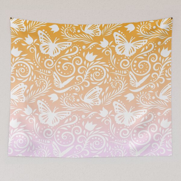 Item preview, Butterfly and Flower - Perfect Peach RS designed and sold by CreativityRoams.