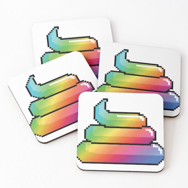 Item preview, Rainbow Poo Pixel designed and sold by freedom4life.