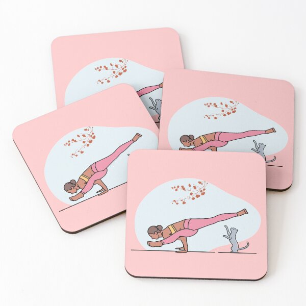 Item preview, YOGA WITH CAT Hurdler Pose designed and sold by Trio's Stuff.