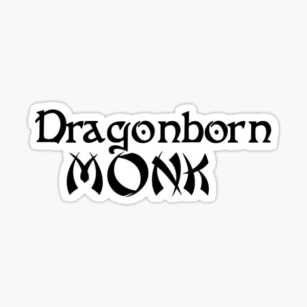 Dragonborn Monk Sticker