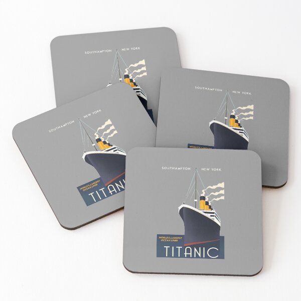 Item preview, Titanic Sinking Vintage Poster Cruise Ship Atlantic Ocean Voyage  designed and sold by TopTeeShop.