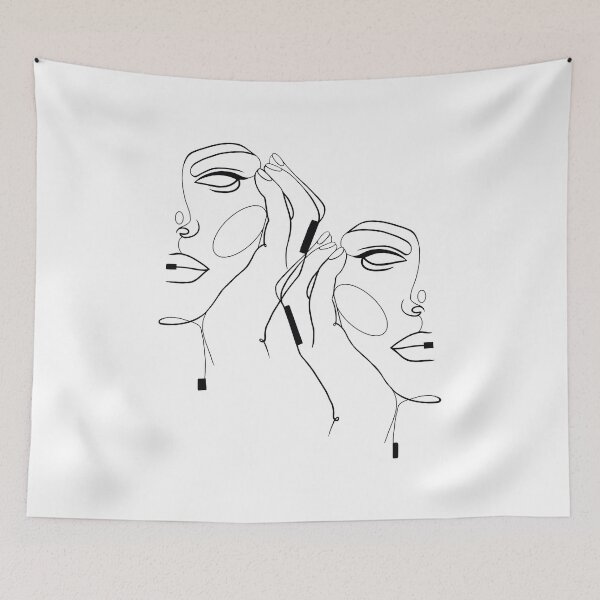 Item preview, One Line Female Faces designed and sold by Valeria-Art.