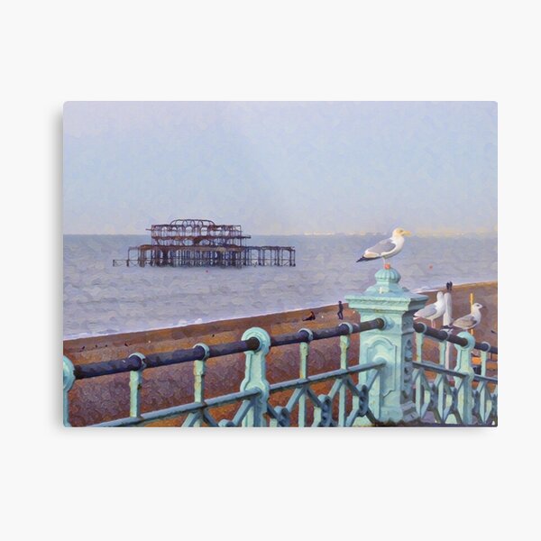 West Pier Brighton Metal Print
