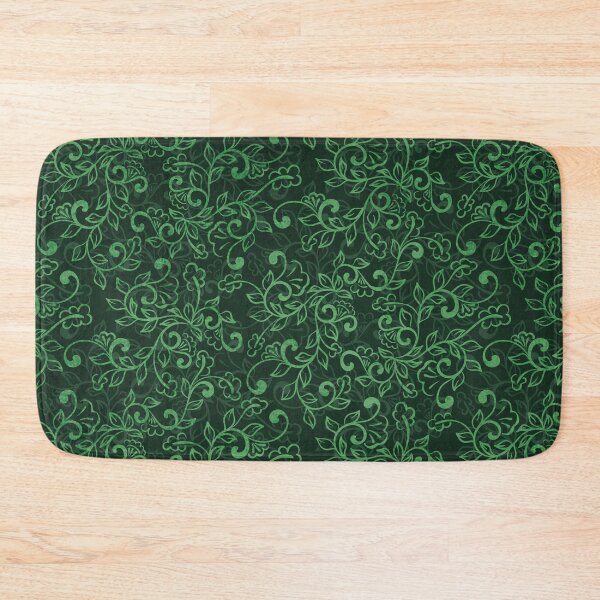 Item preview, Traditional Indonesian batik ethnic pattern design green floral designed and sold by baligaia.