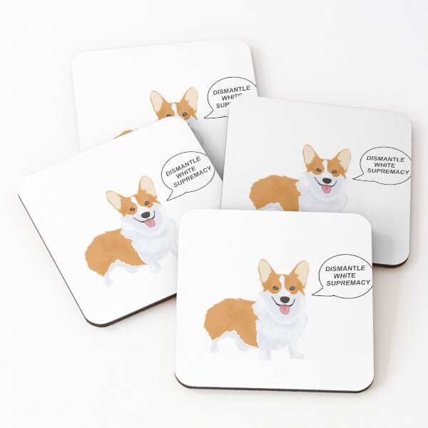 Item preview, Corgis Against White Supremacy designed and sold by KinakoUS.
