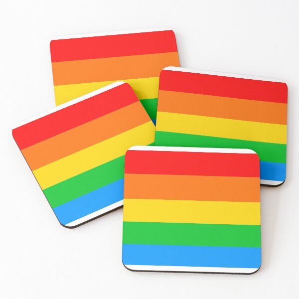 Item preview, Rainbow Colorblock Flag designed and sold by Kallaza.