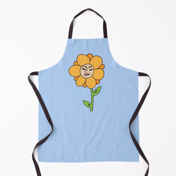 Item preview, Bright Orange Flower with a Face designed and sold by miartist.