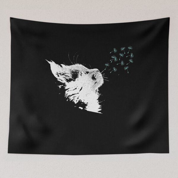 Item preview, Dandelion cat dandelion flower mystical gift designed and sold by DerNerd.