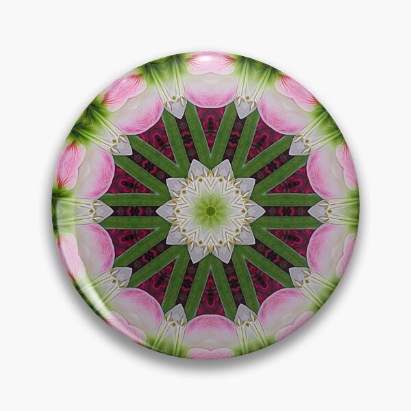 Artikelvorschau, Expressionistisches Amaryllis - Blumen - abstraktes Mandala - Kaleidoskop 2 entworfen und verkauft von Artist4God.