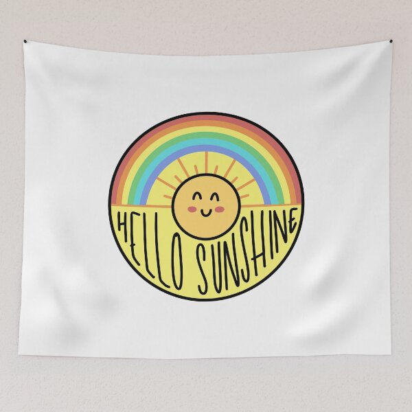 Item preview, Hello Sunshine | Happy Sun & Rainbow Illustration designed and sold by CarlosAlberto.