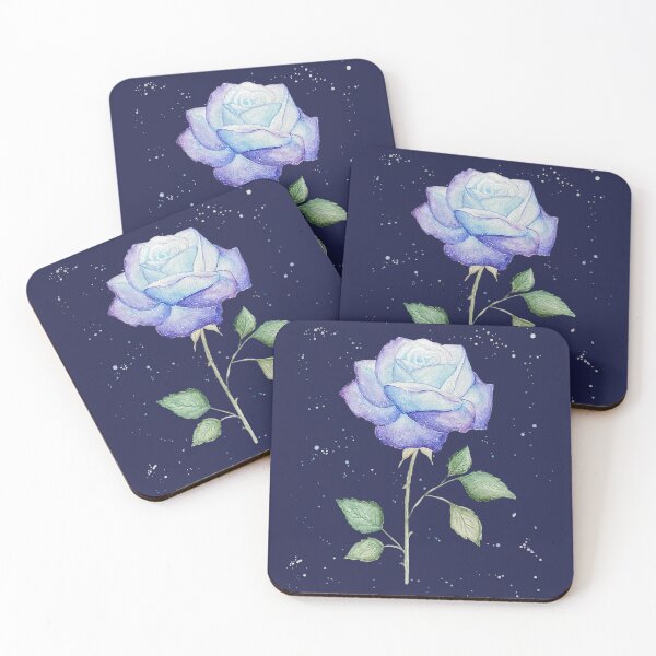 Item preview, Galaxy Rose (Dark Blue) designed and sold by ErinGArt.