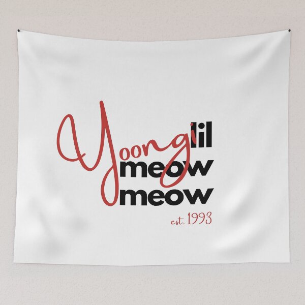 Item preview, BTS SUGA Min Yoongi Lil Meow Bias Design Black/Red designed and sold by haikustore.
