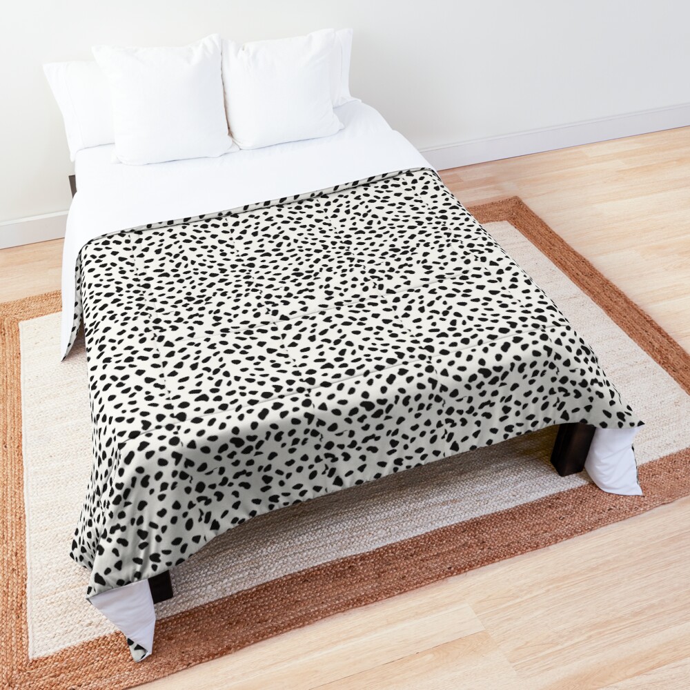 dalmatian print comforter