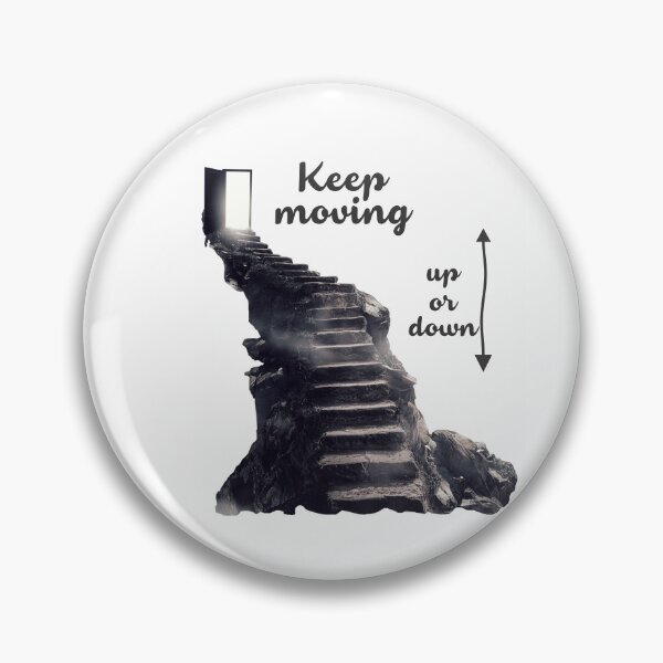 Item preview, stairs up or down- keep moving designed and sold by LynksArts.