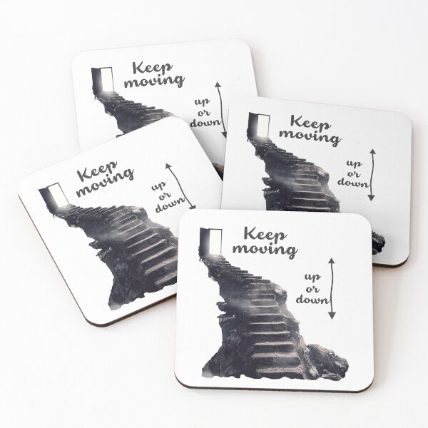 Item preview, stairs up or down- keep moving designed and sold by LynksArts.