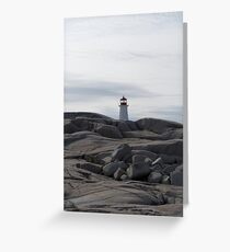 Peggy's Cove from afar Greeting Card
