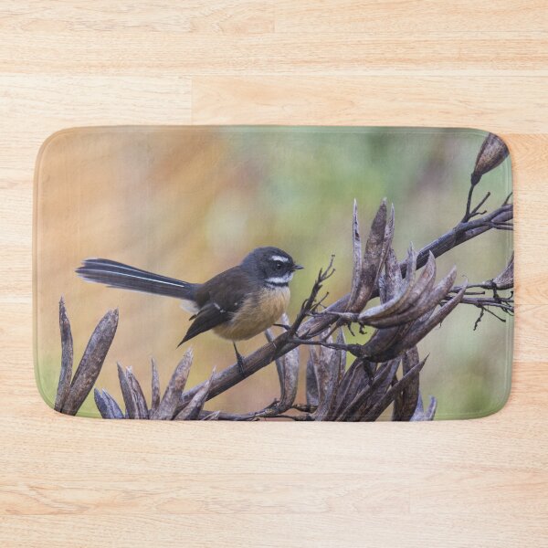 Item preview, Fantail Bird On Flax Branch designed and sold by KarenWoodArt.