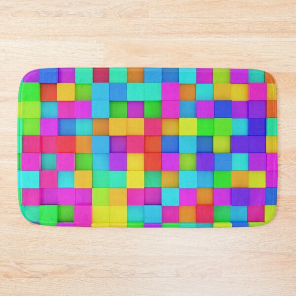 Item preview, Colorful spectrum rainbow cubes geometrical background  designed and sold by UDDesign.