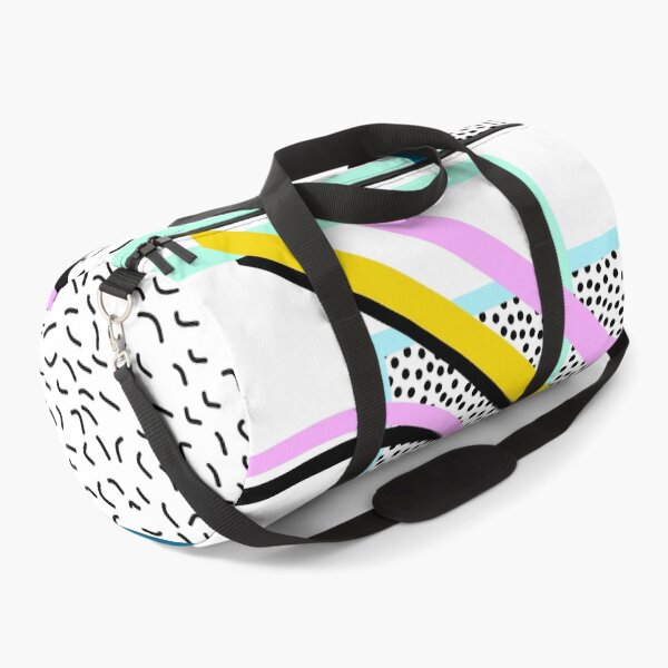 Item preview, Abstract retro colorful orange, blue and pink 80s memphis style geometrical objects designed and sold by UDDesign.