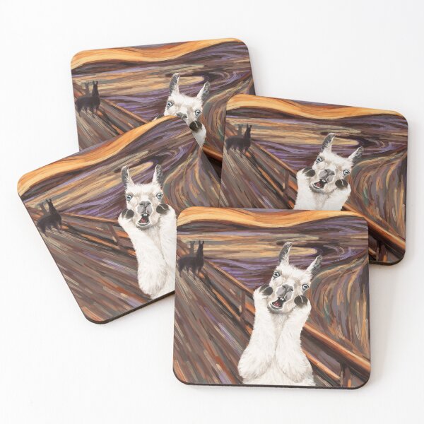 Item preview, Llama The Scream designed and sold by bignosework.