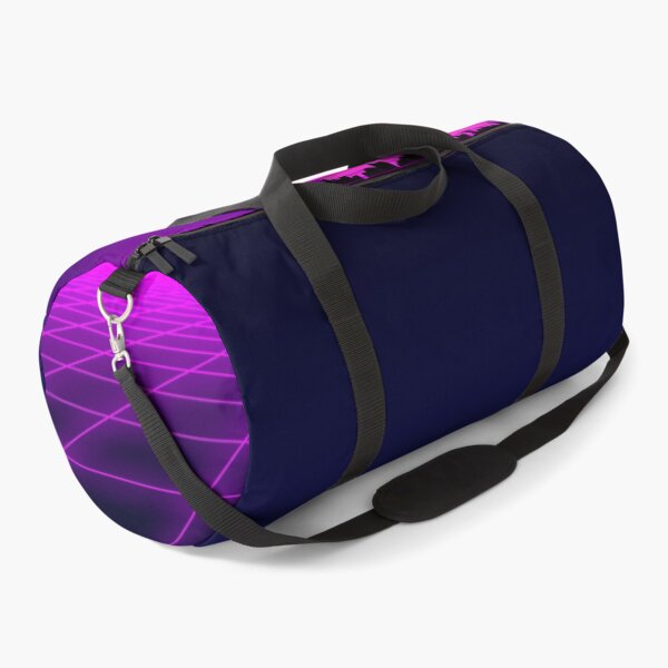 Item preview, Retro 1980s synthwave glowing neon lights plane with sun and city designed and sold by UDDesign.
