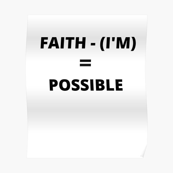 Faith Poster