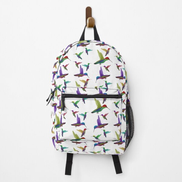 Item preview, Pattern of hummingbirds of different colors designed and sold by With My Hands By K.