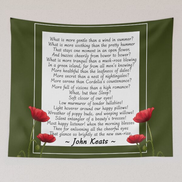 Item preview,  John Keats ~ Sleep and Poetry  designed and sold by Krystal  Thomas.