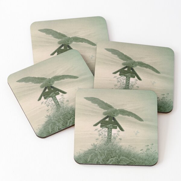 Item preview, Owl on grave cross - Caspar David Friedrich designed and sold by TemporaryArt.